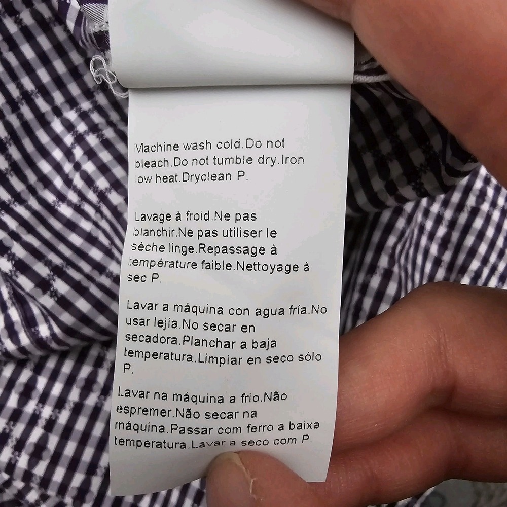 Hugo Boss Mens XL Purple Microcheck Textured Shirt  Preppycore Designer Business - Picture 10 of 10